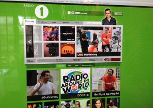 Computer Screen Grab of BBC Radio 1 website